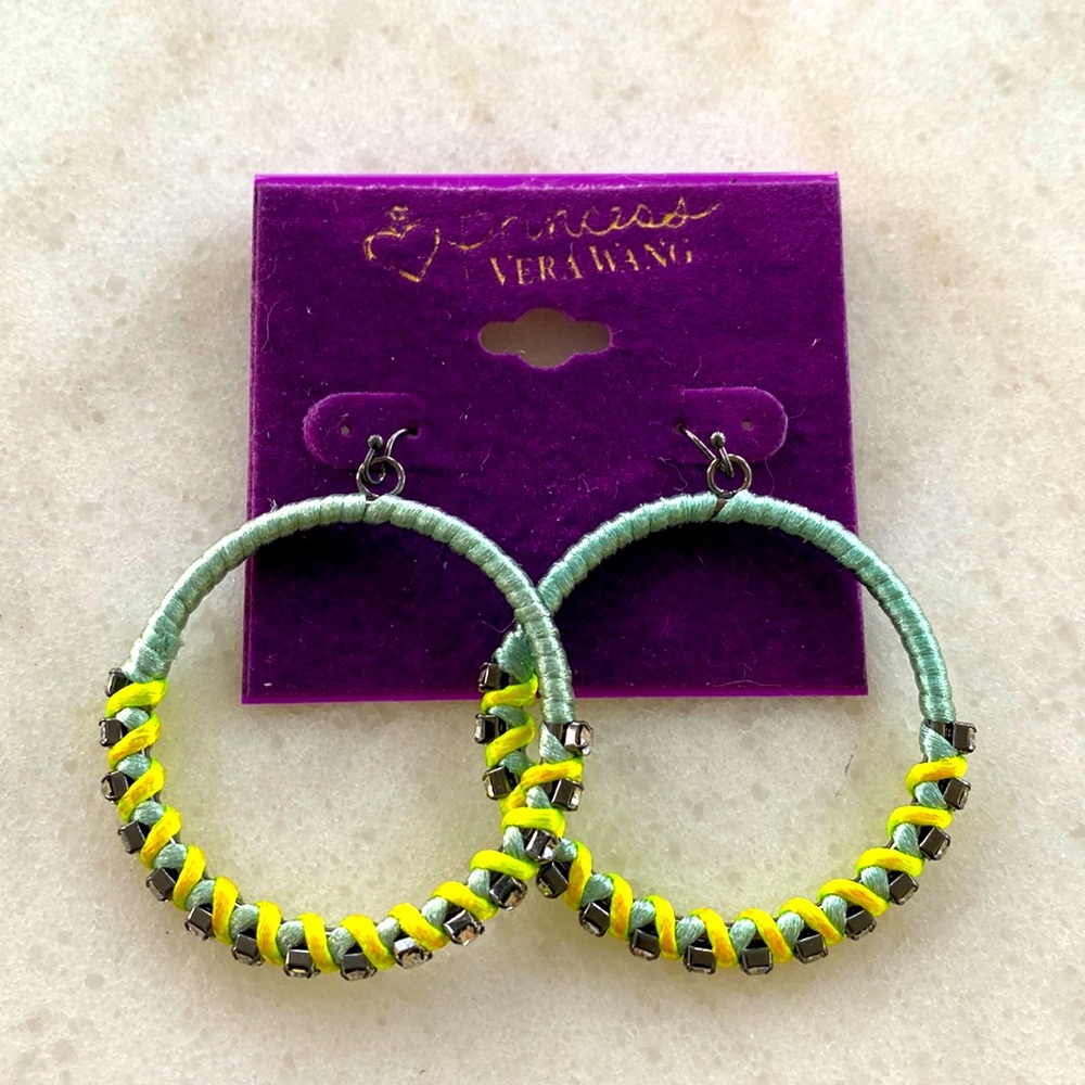 Princess by Vera Wang hoop earrings NWT